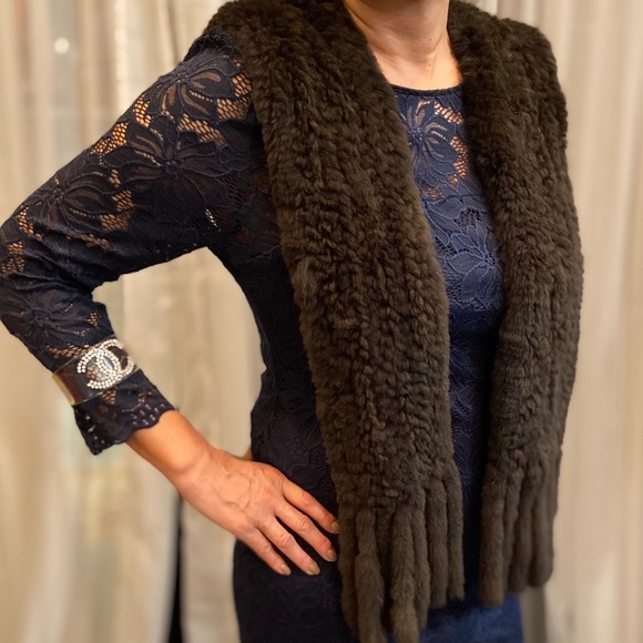 Rex Chinchilla Fur Scarf